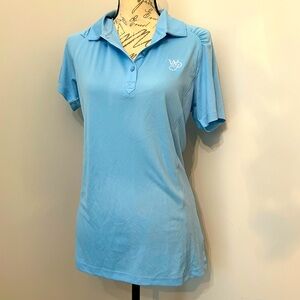 NWT golf polo shirt Short Sleeve Dry Tech Embroidered Letters WP Cutter & Buck